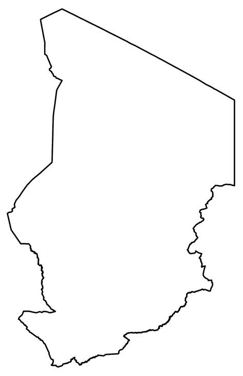 Chad Map - Cities and Roads - GIS Geography