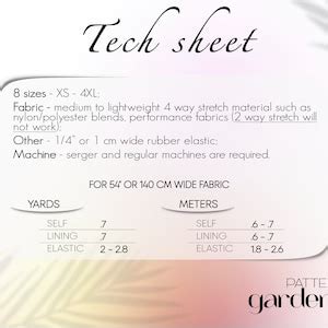 Bikini Sewing Pattern Swimsuit Beginner Pattern Plus Size Bathing Suit Pattern XS XL