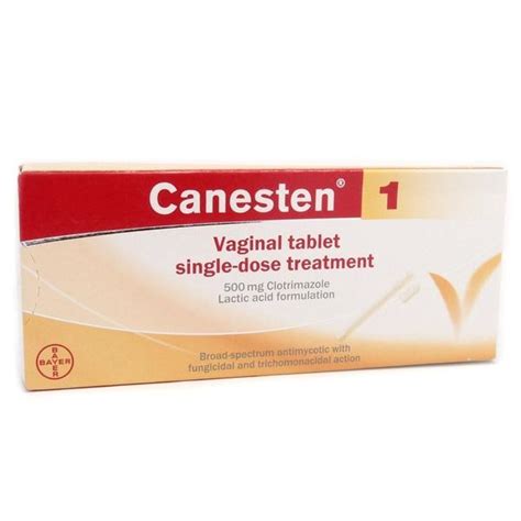 Вагинальные свечи Canesten Vaginal tablet 500 mg clotrimazole. | отзывы