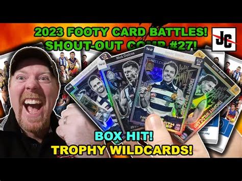 TROPHY WILDCARDS FOOTY CARD BATTLES 2023 AFL TEAMCOACH YouTube