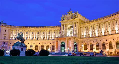 Beautiful Landscape With Hofburg Imperial Palace In Vienna Austria At