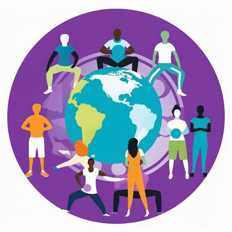 Premium Ai Image A Circle Of People Around The World With A Circle Of