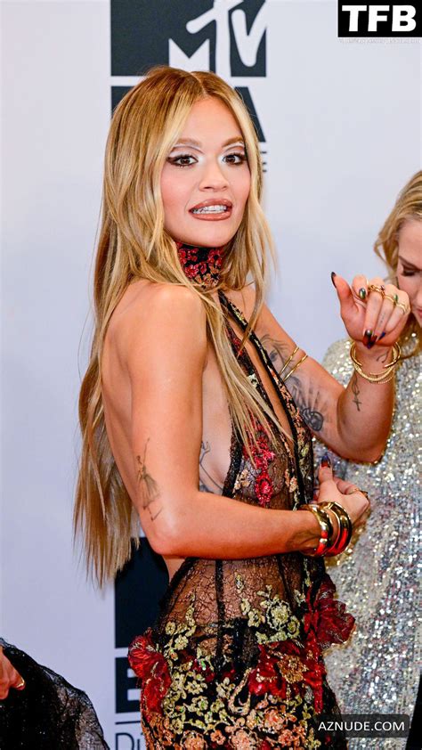 Rita Ora Sexy Seen Flaunting Her Hot Figure Wearing A See Though Dress At The MTV Europe Music