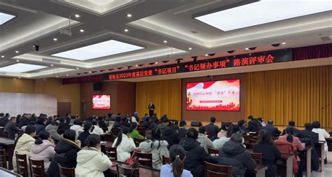 我县举办2023年度基层党建“书记项目”“书记领办事项”路演评审会 宿松新闻网