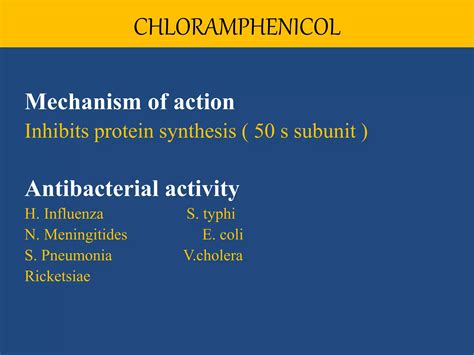 Chloramphenicol Mechanism Of Action 3