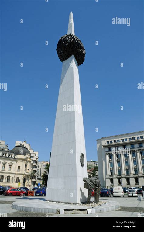 Monument, Revolution Square, Bucharest, Romania, Eastern Europe, Europe ...