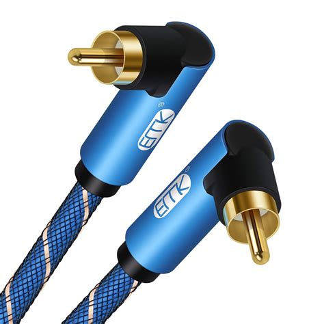 Rechtwinkliges Koaxial Audio Kabel EMK Digital Audio RCA Zu RCA Dual 90