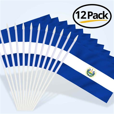 El Salvador Stick Flags X Inch Pack Of Anley Flags