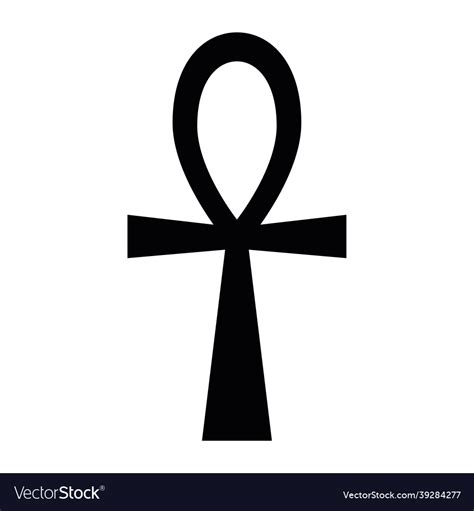 Ankh or key of life symbol Royalty Free Vector Image