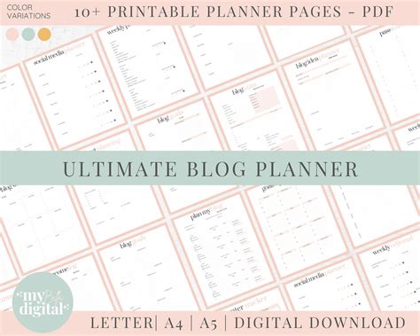 Blogging Printable Modern