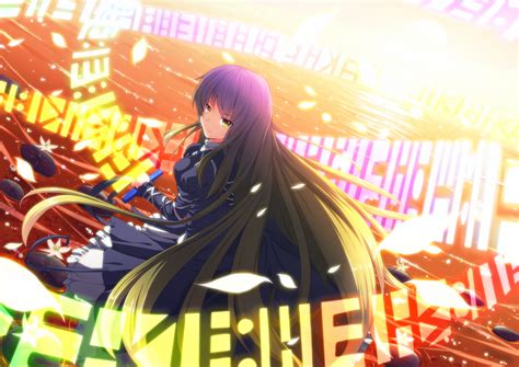 Blonde Hair Flowers Hijiri Byakuren Petals Purple Hair Ryosios Touhou Yellow Eyes Konachan