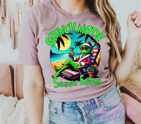 Grinc Png Beach Mode Png Adult Humor Png Summer Png Dtf Dtg Sublimation Design Hot Mom