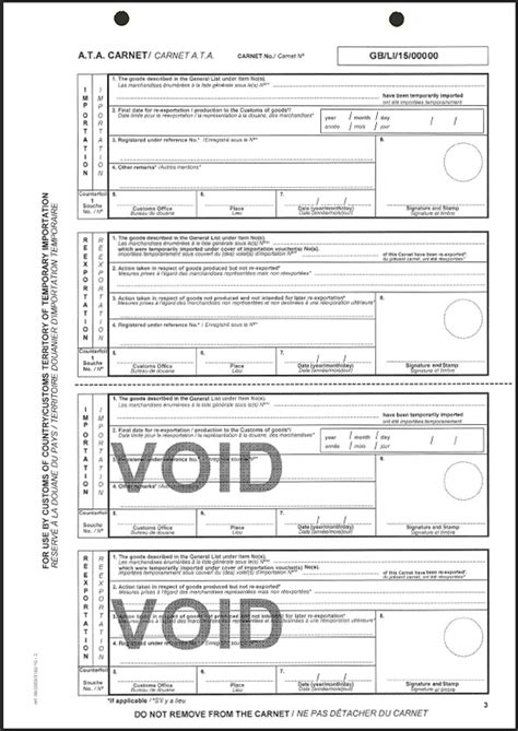 carnet document   examples   carnet document