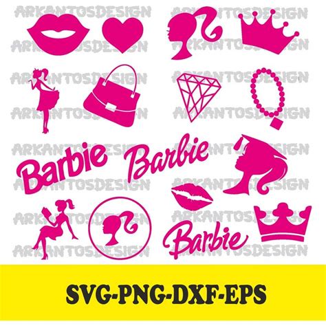 Barbie Bundle Svg File Pink Doll Svg SVG File For Cricut Inspire