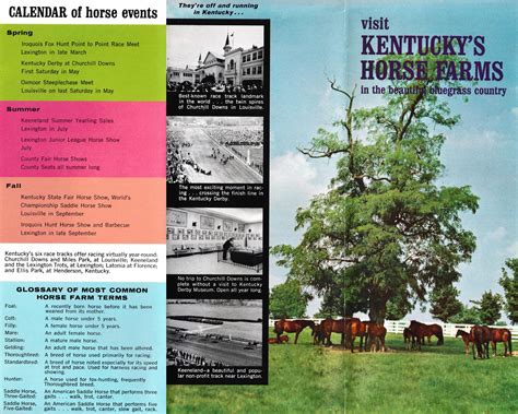 Kentucky Horse Farm & Tourism Brochures
