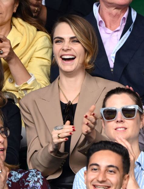 Cara Delevingne - Wimbledon Tennis Championships in London 07/10/2023