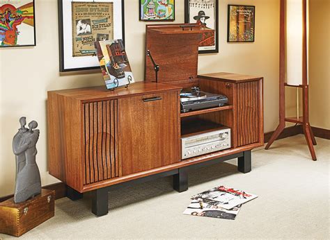Turntable Console Woodworking Project Woodsmith Plans