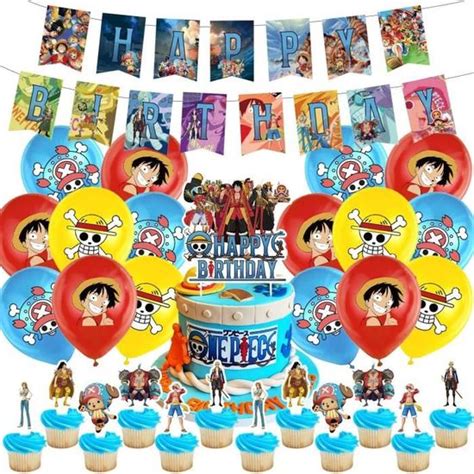 One Piece Anniversaire Decoration Pi Ces One Piece Ballons Latex One