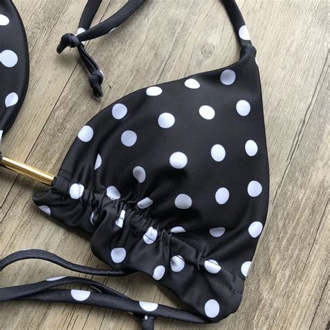 MAILLOT DE BAIN Bikini brésilien imprimé Floral Sexy à rayures Patchwork Bandage ensemble