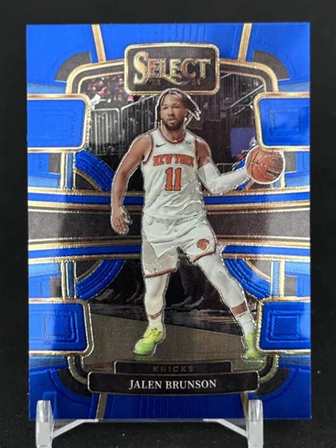 2023 PANINI SELECT 7 Jalen Brunson Blue Concourse New York Knicks EUR