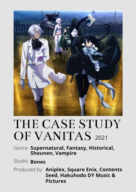 The Case Study Of Vanitas Anime Titles Vanitas Anime Films