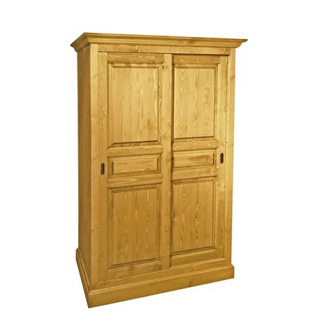 Armoire Portes Coulissantes En Pin Massif Livraison Rapide