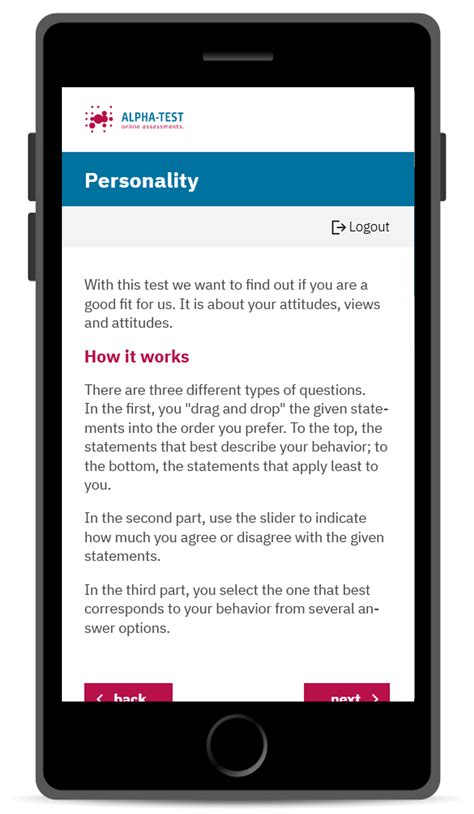 what should be a primary use of a personality test 1