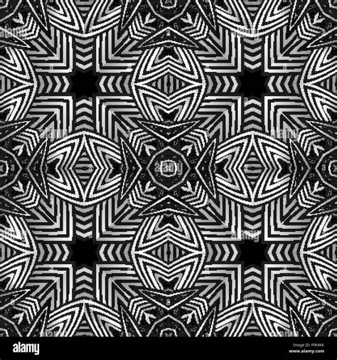 vector abstract optical art illusion design decoration seamless pattern ...