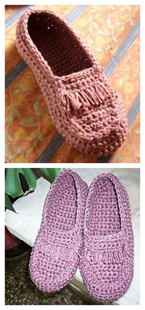 Crochet Moccasins With Pattern Brightly Designed For Everday