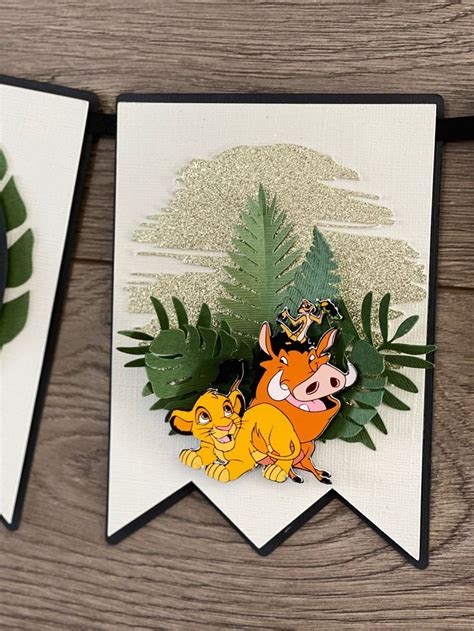 Lion King Cake Topper Lion King One Banner Lion King Birthday Lion
