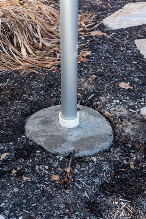 how to install a flagpole without concrete