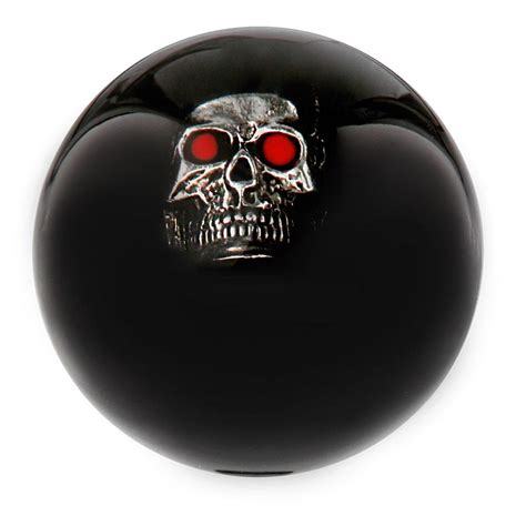 Spooky Red Eyed Skull Black Round Knob Cane With Custom Color Ash Shaft