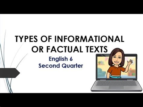 TYPES OF INFORMATIONAL OR FACTUAL TEXTS YouTube