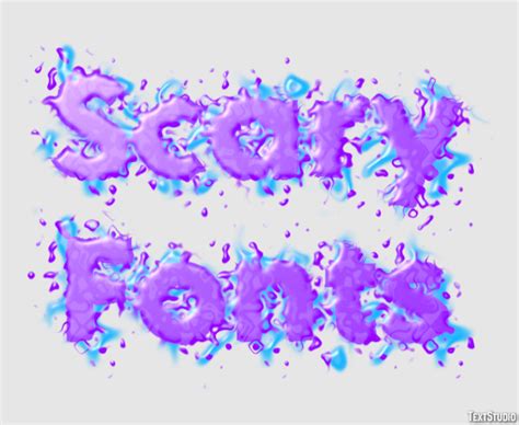 Scary Fonts Text Effect and Logo Design Font