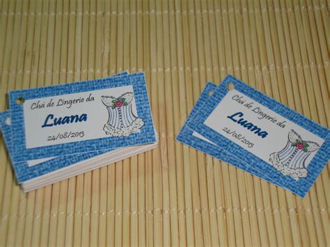 Tag Cartão Lembrancinha Chá de Lingerie Elo7 Produtos Especiais