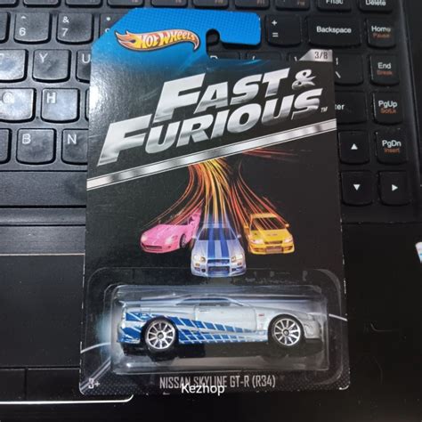 Hot WHEELS Rápido Y Furioso NISSAN SKYLINE R34 Plata Viejo Shopee Colombia