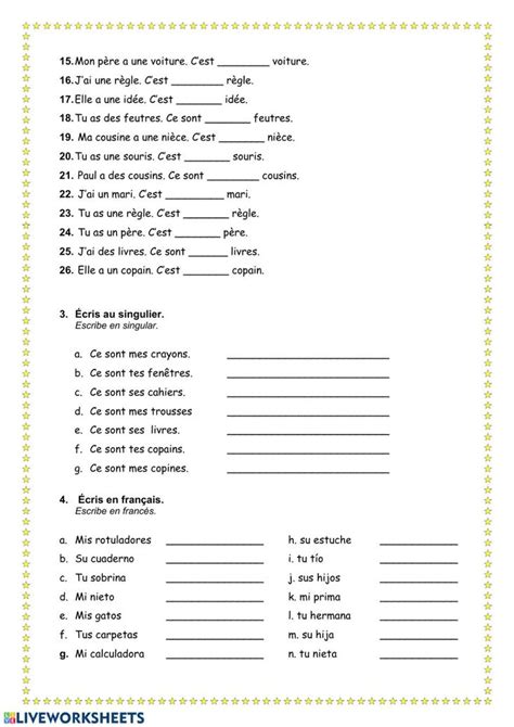 French Teaching Resources Teaching French Helen Keller Biography Les Adjectifs Possessifs