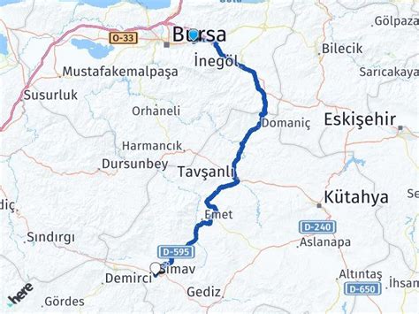 Bursa Kestel Ile Simav Aras Ka Kilometre Km Araban Z Ile Bursa