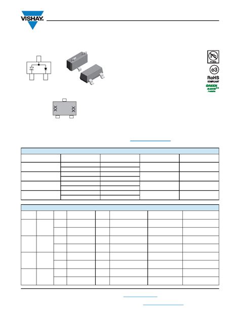 Gl T Gs Datasheet Pages Vishay Low Capacitance Esd Protection