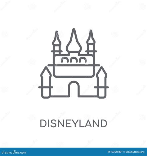 Disneyland Icon Trendy Disneyland Logo Concept On White Background