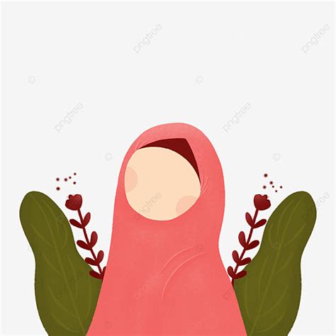 ilustrasi hd transparent profil ilustrasi gambar profil muslimah