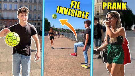 Star Freestyle Prank Les Gens Avec Un Ballon Et Un Fil Invisible Les