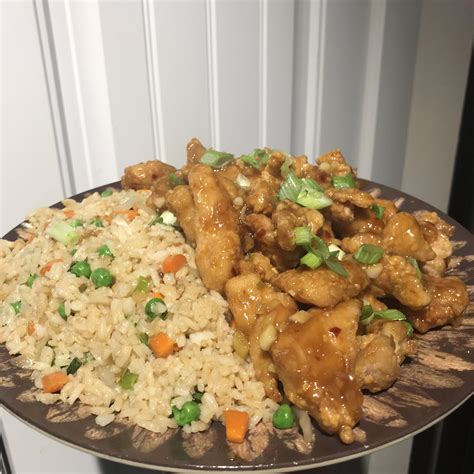 [homemade] Orange Chicken And Fried Rice R Food