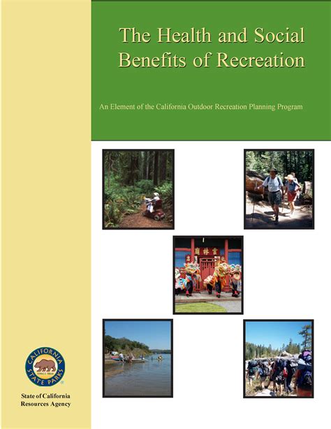 Health And Social Benefits Of Recreation The Health And Social Benefits Of Recreation The