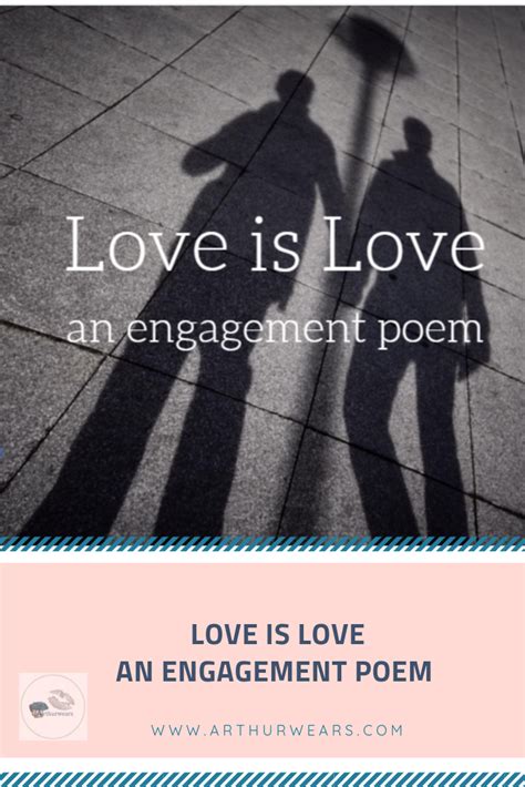 Arthurwears Love Is Love An Lgbtq Engagement Poem