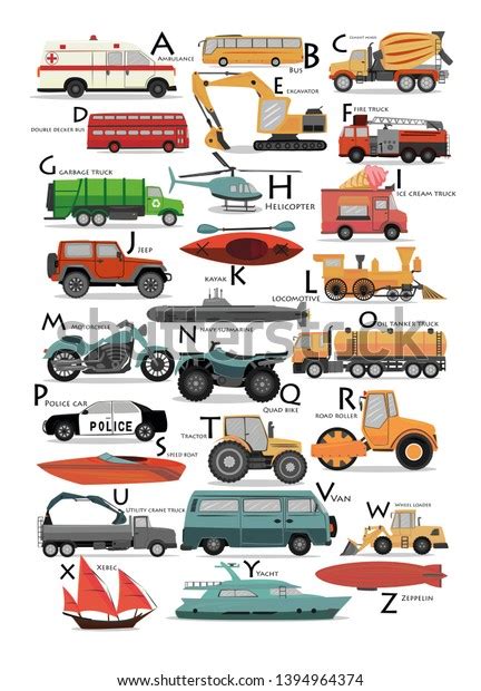 12,442 Vehicle Alphabet Images, Stock Photos & Vectors | Shutterstock