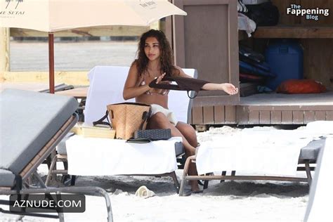 Chantel Jeffries Stuns In Sexy Bikini At Miami Beach Event Aznude