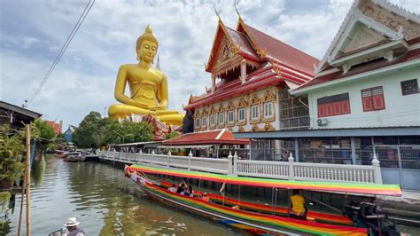 Bangkok S Tallest Buddha Statue Wat Paknam Phasi Charoen Walking