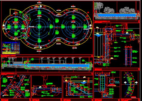 Poolstruktur In AutoCAD CAD Bibliothek