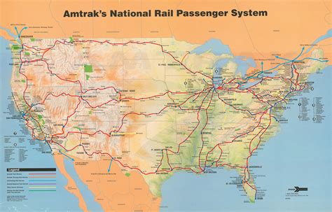 Amtrak System Map 1993 Amtrak History Of America S Railroad | Printable